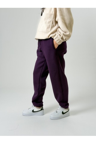 Cocopelli Şardonlu Mor Kadın Jogger Eşofman Coc2541