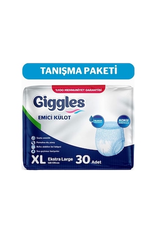 Yetişkin Emici Külot Bez Ekstra Large Xl 30'lu 1 Paket 30 Adet