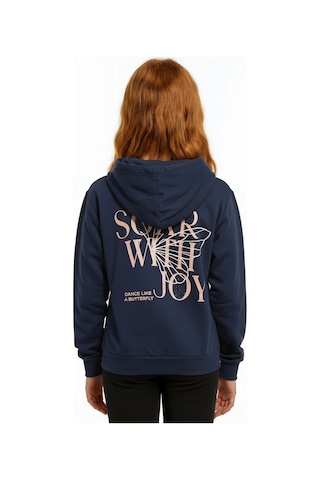 Xo Kids Kız Çocuk Sweatşirt 8-14 Yaş 39321 İndigo