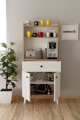 Biga Kahve Köşesi Çok Amaçlı Dolap Atlantik Çam