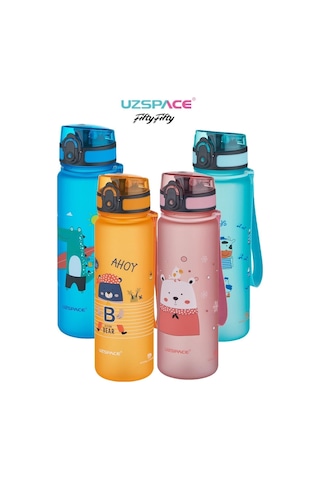 Uzspace Figürlü 500 ml Tritan Çocuk Su Matarası