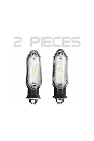 Novahub Sinyali Motosiklet Led Lamba Işıklar Işık Evrensel Dönüş Arka Altın 2pcs 12v Xi Altın