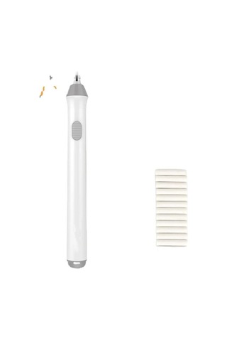 Tenwin Pilli Mekanik Silgi Beyaz Gövde İki Farklı Uçlu Set