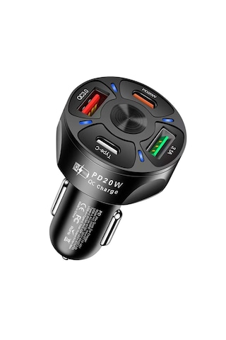 Concord C-776 3x Usb-c 1x Usb A Fast Araç Şarjı Qc 3.1a Pd20w Usb C