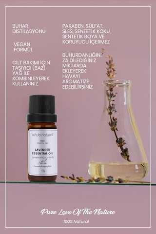 Bade Natural Lavanta Uçucu Yağı %100 Saf 10 ML