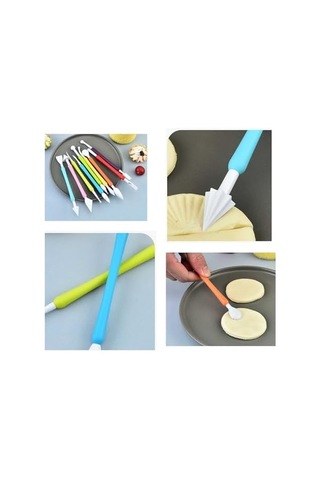Profesyonel Pasta Süsleme Seti,18 Parça, Renkli Dekorasyon Marzipan Set Kalemi, Krema Sıkma Torbası, Spatula, Hamur Şekillendirici,pasta Süsleme Araçları Trapez Spatula Pasta Aksesuarı Pasta Kiti Açık Bej