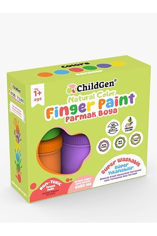 Childgen Süper Yıkanabilir 6'lı Parmak Boya Seti 6 x 50 G Childgen Süper Yıkanabilir 6'lı Parmak Boya Seti 6 x 50 G