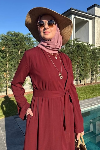 Rabia Şamlı Yaren Üçlü Takım Bordo Çok Renkli