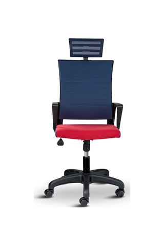 Rigel Başlıklı Ev Ve Ofis Koltuğu Çalışma Koltuğu Mavi Kırmızı