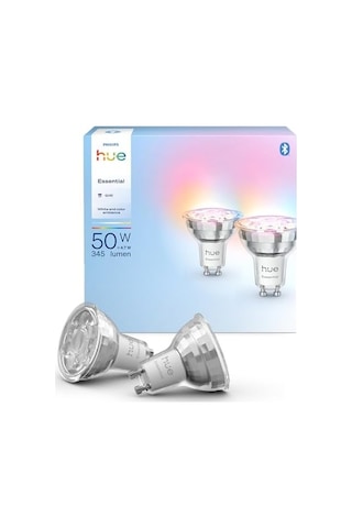 Hue Essential 4.7w Gu10 345 Lumen Renkli Akıllı Spot Ampul 2'li Ekopaket