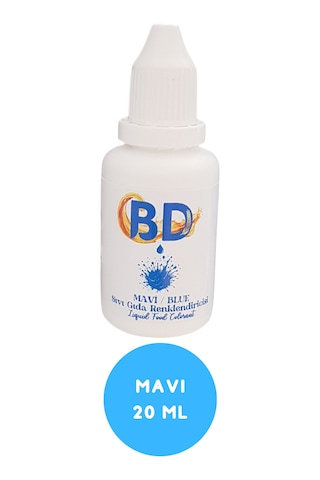 Bd Sıvı Gıda Boyası 20 Ml Mavi