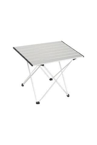 Temiz Pazar Katlanabilir Alüminyum Masa 56x46x40 Kamp, Piknik, Balkon İçin Hafif Taşınabilir Masa Gri