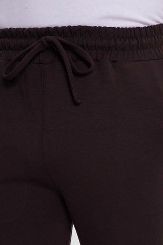 Tudors Erkek Slim Fit Dar Kesim Beli Bağcıklı 3 Cepli Geniş Paça Koyu Kahve Eşofman Altı-41912 Koyu Kahve