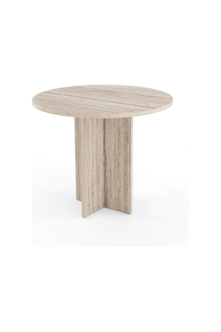 Harmony Sora Oval Masa 90x75x90 Cm Trevi Sadece Masa - Modern Tasarım Antrasit