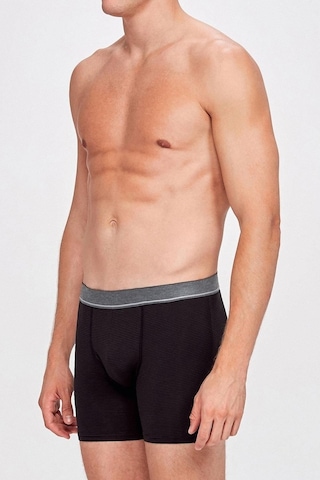 Kom Palmer 2'Li Erkek Boxer Siyah