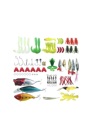 Valkyrie 78 Parça Rapala Jig Sahte Olta Yem Ve Aksesuar Seti Tatlı Ve Tuzlu Su Uyumlu