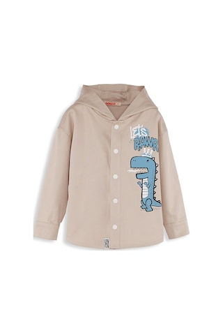 Denokids Dino Oversize Gabardin Erkek Çocuk Gömlek Ceket Renkli