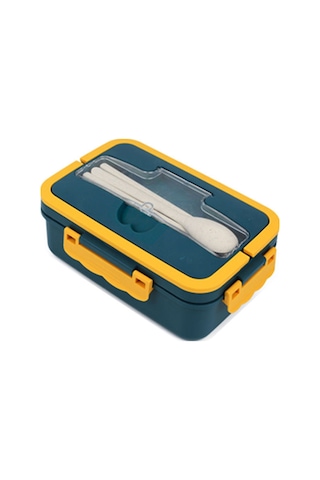 Xurunkeji Yetişkinler İçin Bento Kutusu - 3 Bölmeli Sızdırmaz Öğle Yemeği Kabı, Mikrodalga Ve Bulaşık Makinesinde Yıkanabilir, Yeniden Kullanılabilir Salata Atıştırmalık Kutusu B Koyu Yeşil