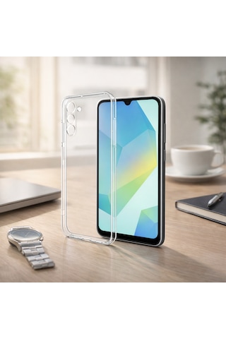 Samsung Uyumlu Galaxy A16 4g 5g İle Kılıf Şeffaf Kamera Korumalı 3d