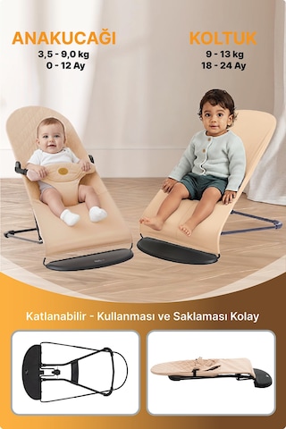 Livenzi Mobibaby Ana Kucağı Cotton Deluxe - Gül Kurusu
