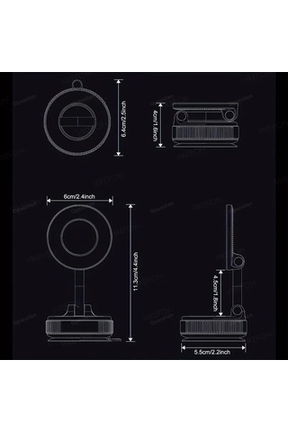 Tysm Joyjadehub Manyetik Araç Tutacağı, 360 Dönüşümlü, İphone Uyumlu, 12-16 Modeli, Opansten Marka, Çin Yapımı 1pc