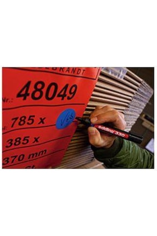 Edding 330 Siyah Permanent Kesik Uç Marker Kalem Siyah