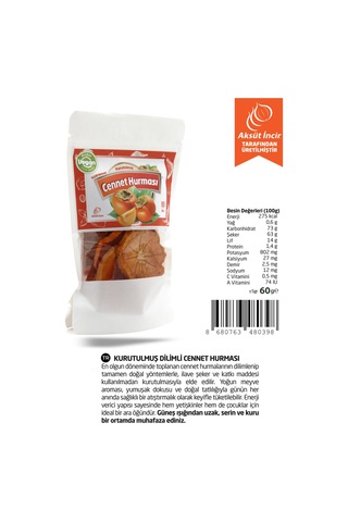 Kurutulmuş Cennet Hurması 60 G