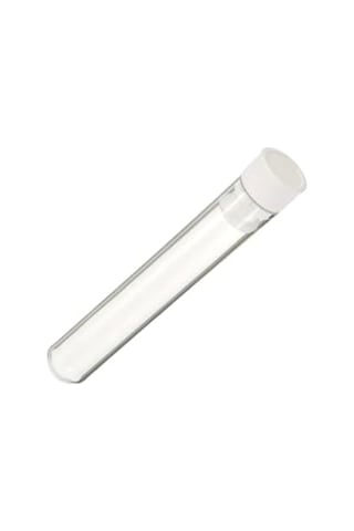 Kapaklı 100 Adet Deney Tüpü - 12x75 Mm Yuvarlak Dibi