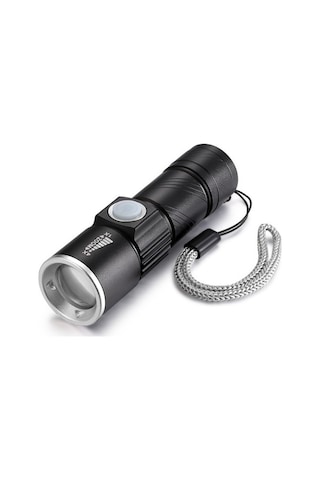 Ebitda Usb Ultraviyole El Feneri Yeşim Tanımlama 395nm Floresan Dedektörü Siyah Kompakt 5w Led Siyah