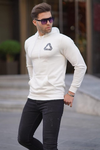 Madmext Madmext Beyaz Baskılı Sweatshirt 5303-beyaz Beyaz