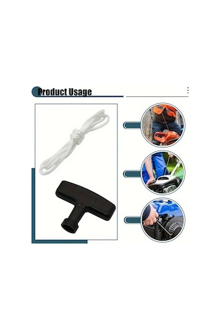 Willowhaven 4 Adet Çim Biçme Makinesi Beyaz Çekme İpi Ve Sapı Dayanıklı Plastik Bahçe Motoru