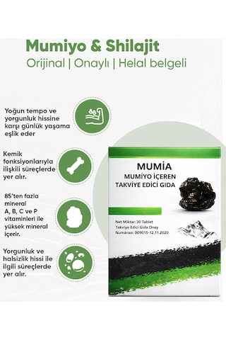 Mumiyo & Shilajit 30 Tablet X 3'lü Paket