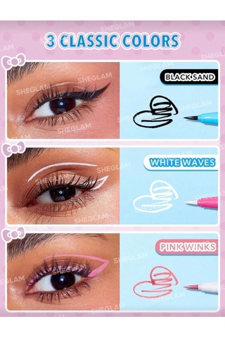 Hello Kitty Sheglam Make Waves Waterproof Eyeliner Pembe