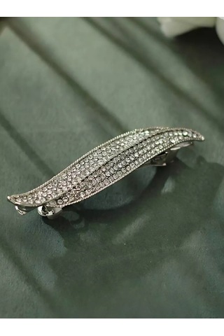 Bijoubijou Taş Detaylı Saç Tokası 244631954 Gri