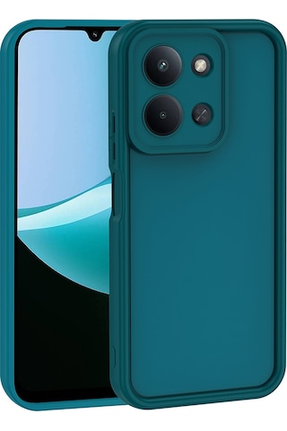 Redmi 15c Kılıf Kamera Korumalı Zore Ananas Kapak - Siyah Siyah