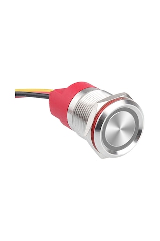 Wd19t-p1-ec 19mm Dokunmatik Touch Metal Buton - Beyaz