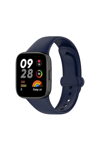 Newface Xiaomi Redmi Watch 3 Origin Silikon Kordon Glblseme - 54 - Lacivert