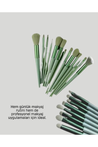 Cilt Dostu Profesyonel Makyaj Fırça Seti Pudra Ve Fondöten İçin U