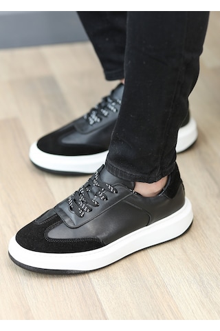 Hakiki Deri Günlük Rahat Erkek Sneaker Ayakkabı Vitre5865 001