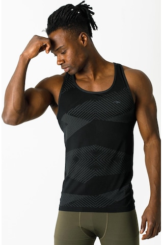 Maraton Active Ekstra Slim Erkek Atlet Yaka Kolsuz Training Siyah Atlet 824011-Siyah
