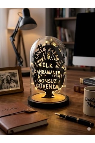 Günü Hediyesi Babaya Hediye Led Lamba Kayınpedere Hediye Gece Lambası Çok Renkli