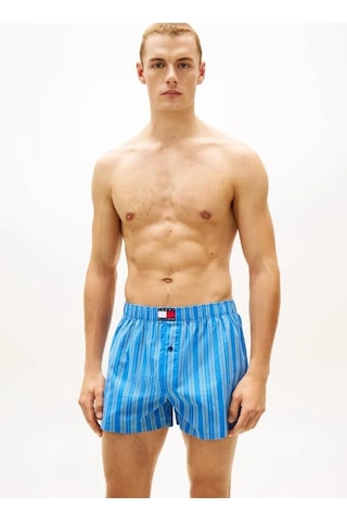 Tommy Hilfiger 3p Woven Boxer Prınt Erkek Pembe Boxer - Um0um03898