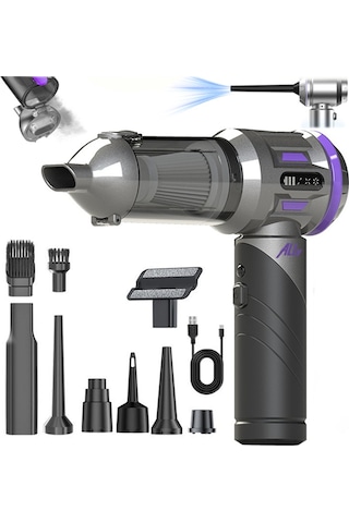 Ally Powerjet Pro 20000pa Güçlü Portatif 3 Kademeli Tasinabilir Vakumlu Kablosuz Üflemeli Mini Araç Süpürgesi