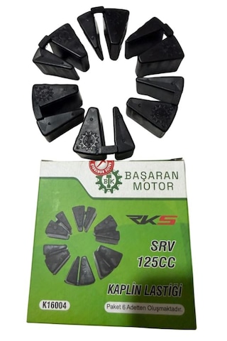 Rks Srv 125 Uyumlu Arka Jant Kaplin Lastiği 6'lı Set Sbr + Doğal Kauçuk -