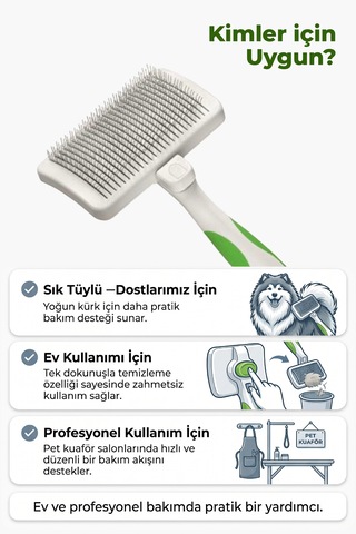 Andis Kendi Kendini Temizleyen Kedi/köpek Tüy Fırçası