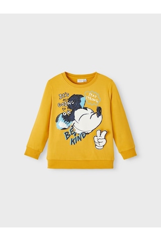 Name It Mickey Mouse Mango Erkek Çocuk Sweatshirt 13221200 001 Sarı