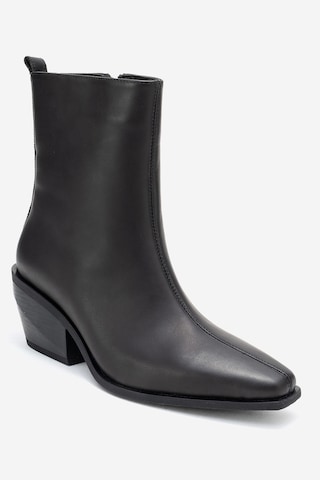 Luvishoes Luvi Shoes Lexıa Siyah Cilt Hakiki Deri Kadın Western Bot Siyah