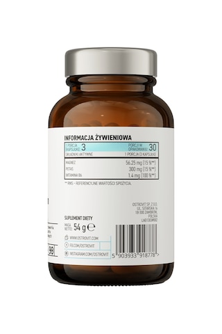 Ostrovit Magnesium Citrate + Potassium + B6 P-5-p 90 Caps