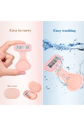 Yifomall 6 Katmanlı Kadın Tüy Dökücü, Hassas Ciltler İçin Mor Renkli Mini Epilasyon Aleti 1 Saat