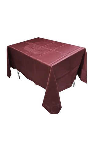 Jumbo Lüks Jakarlı Masa Örtüsü Bordo